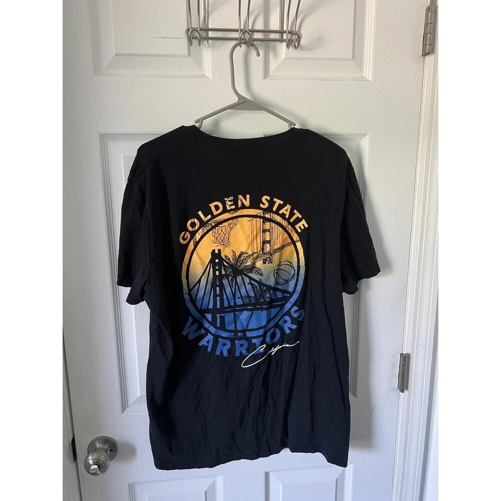 Hollister Golden State Warriors Mens Black T-Shirt Short Sleeves